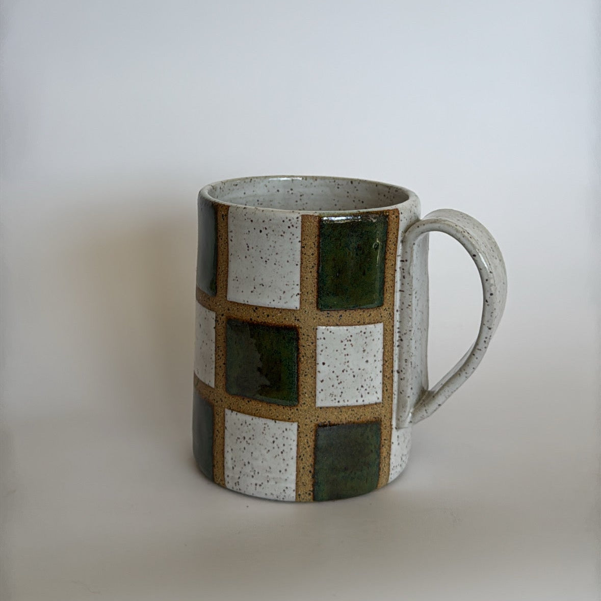 Green Checker Baby Mug
