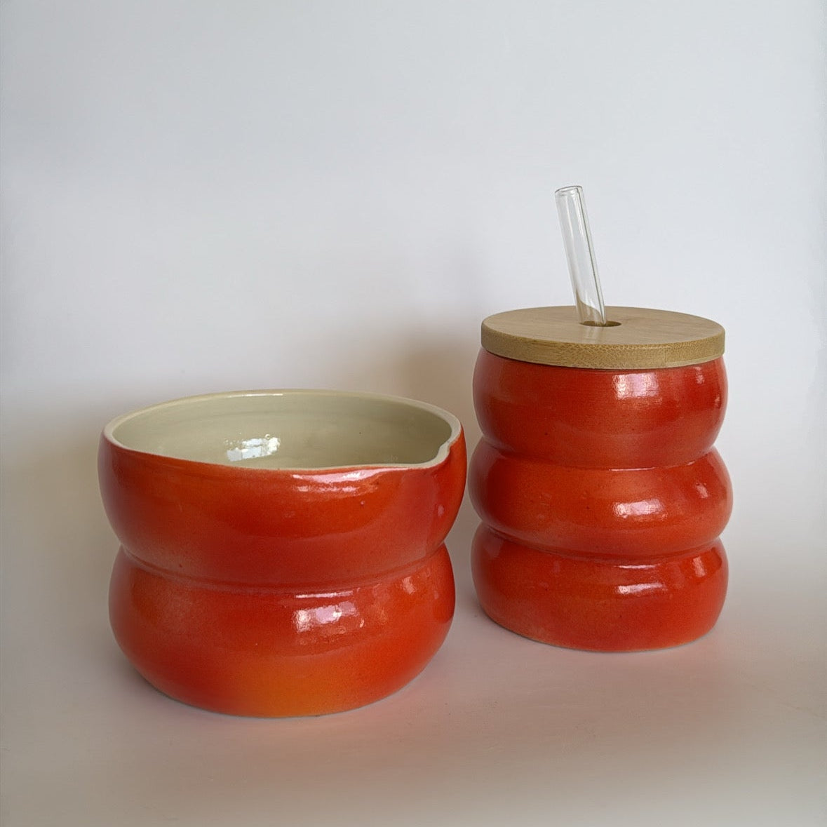 Aura Baby Matcha Set (Glossy red/orange)
