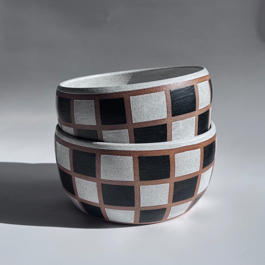 Checker Baby Salad Bowl