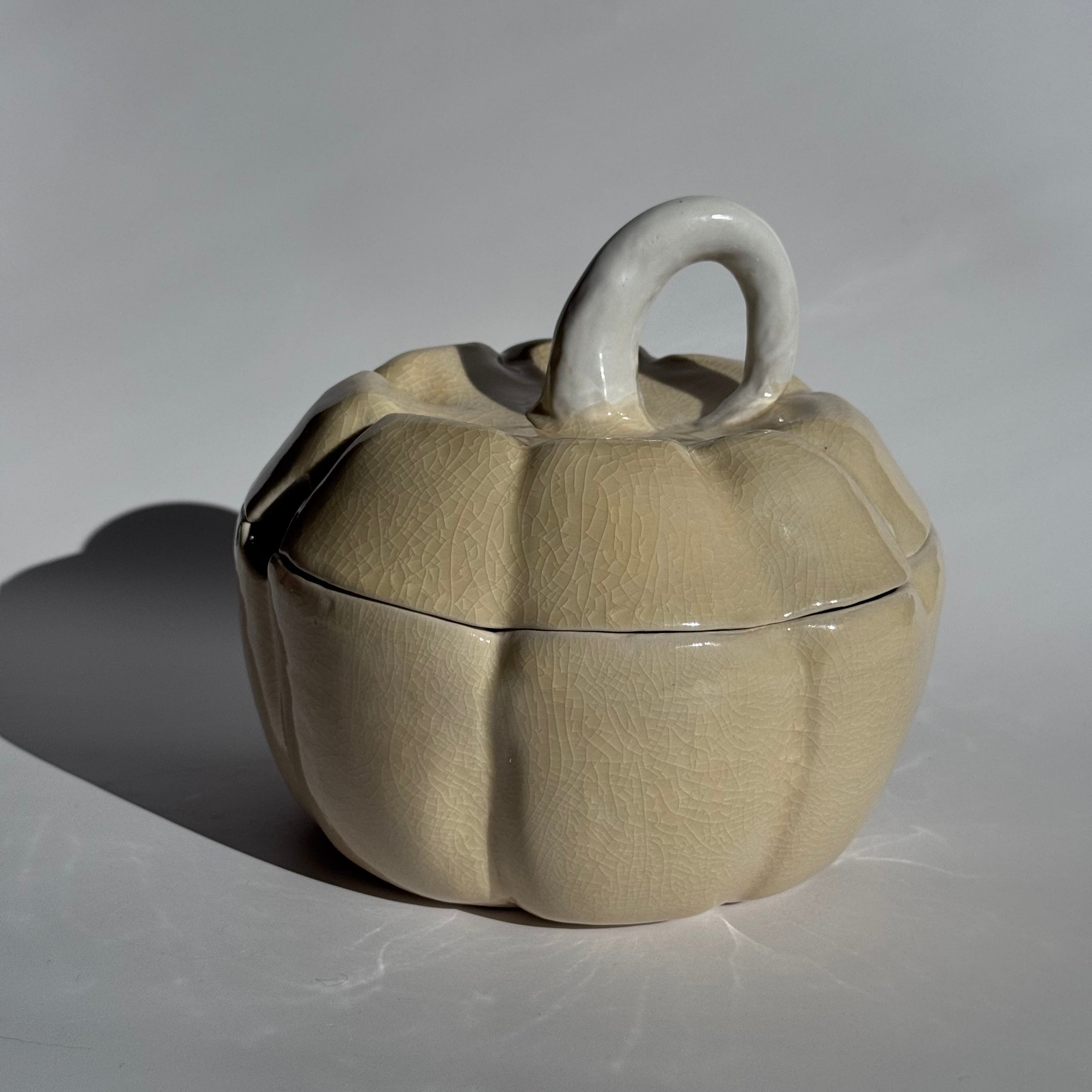 Pumpkin Baby Serving Bowl w/ Lid (Read description)