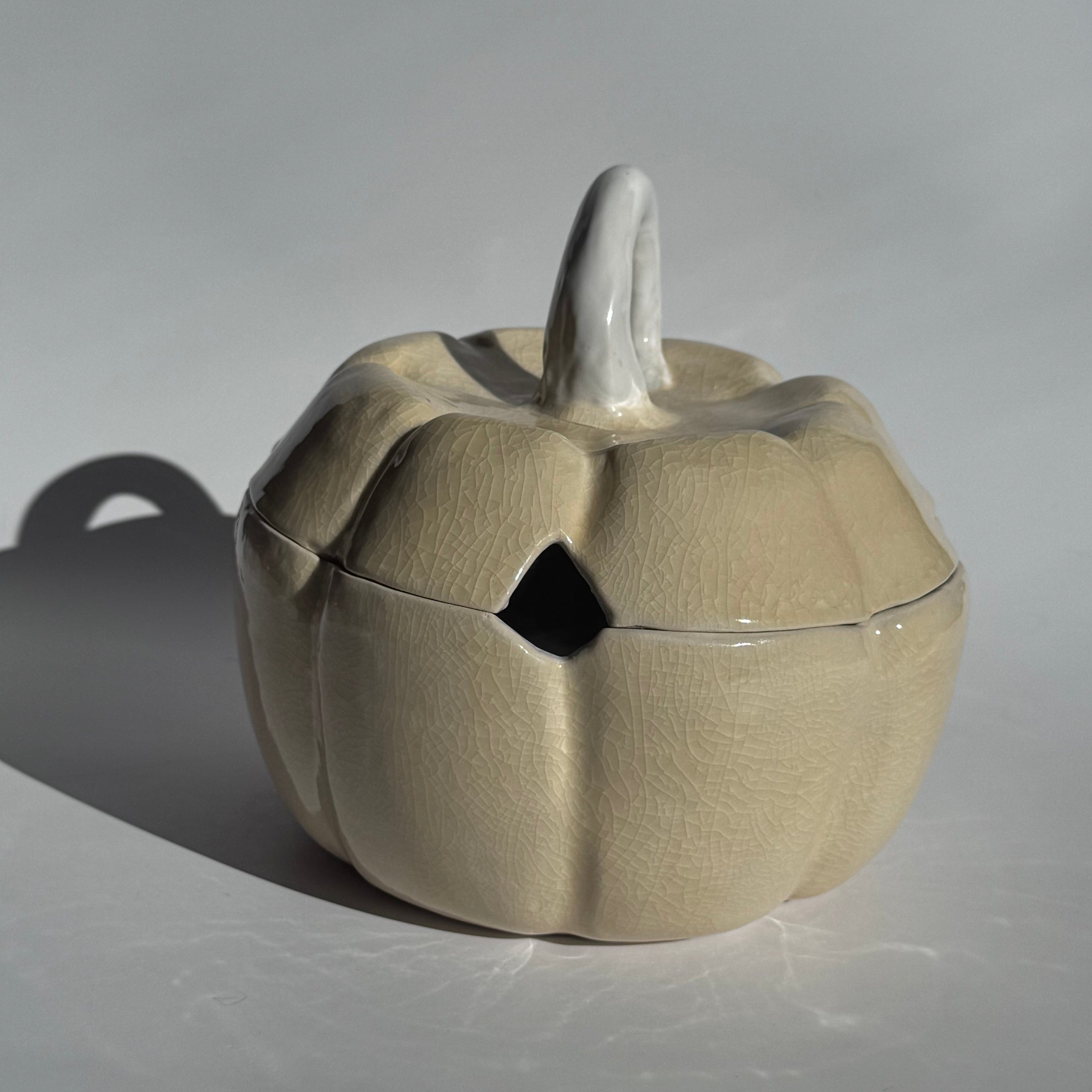 Pumpkin Baby Serving Bowl w/ Lid (Read description)