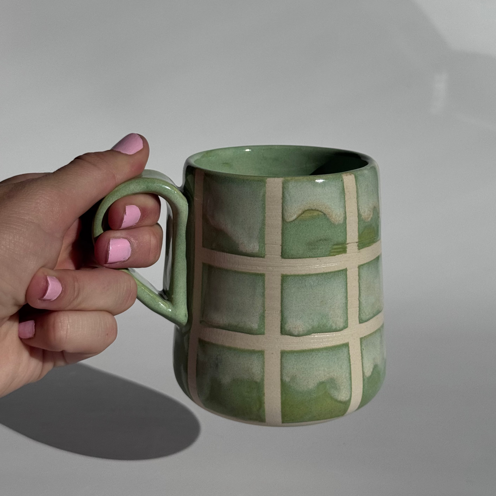 Pistachio Grid Baby Mug
