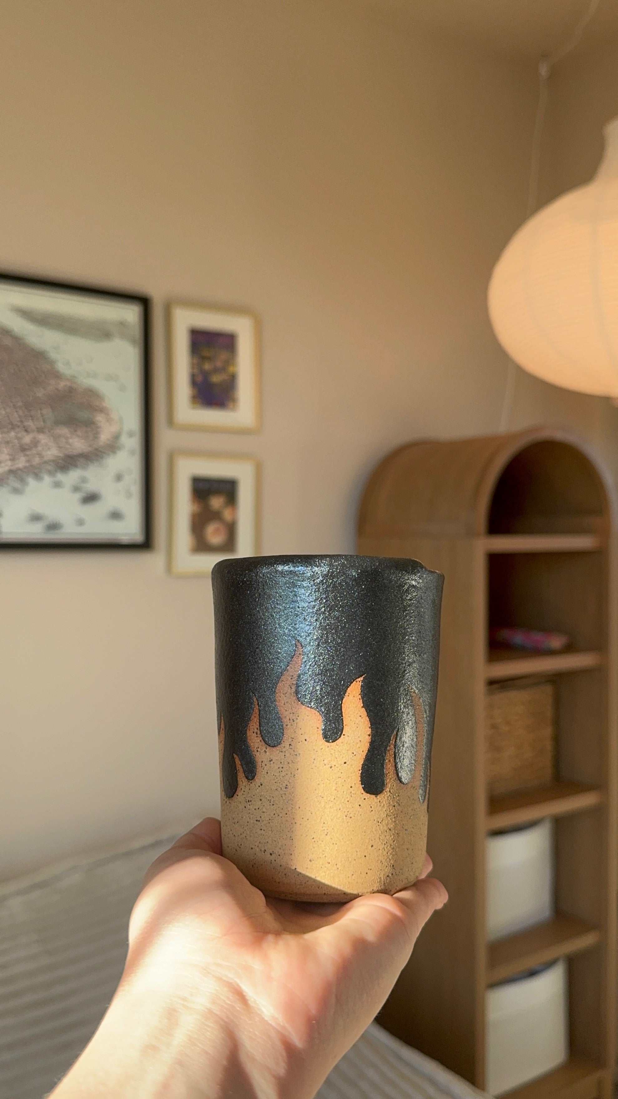 Flame Baby Travel Cup (Black sparkle)